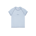 Load image into Gallery viewer, Baby Tee Script Logo (Light Blue/Dark Blue)
