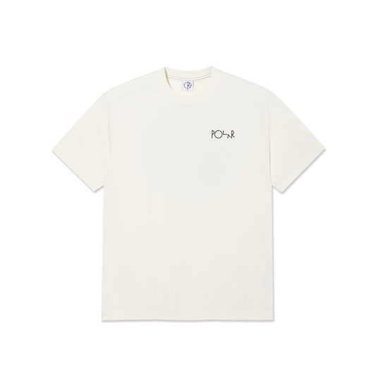 Contrast Tee | Fill Logo (Ivory/Black)