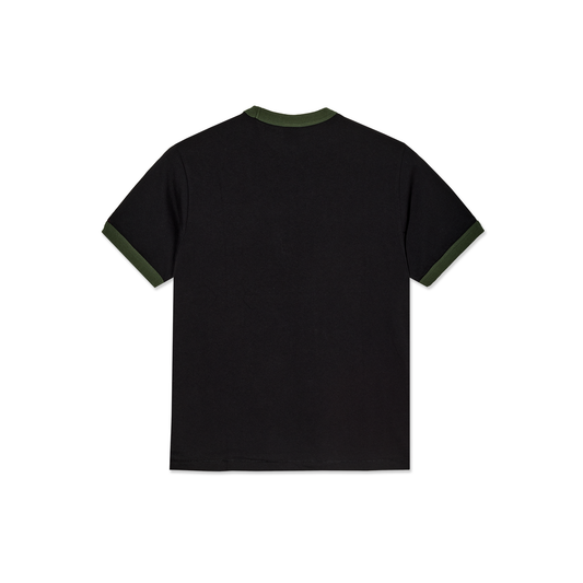 Ringer Tee (Black/Uniform Green)