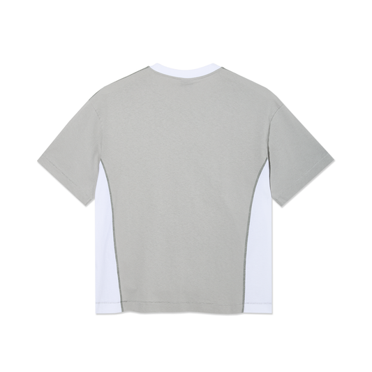 Surf Panel Tee (Silver/White)
