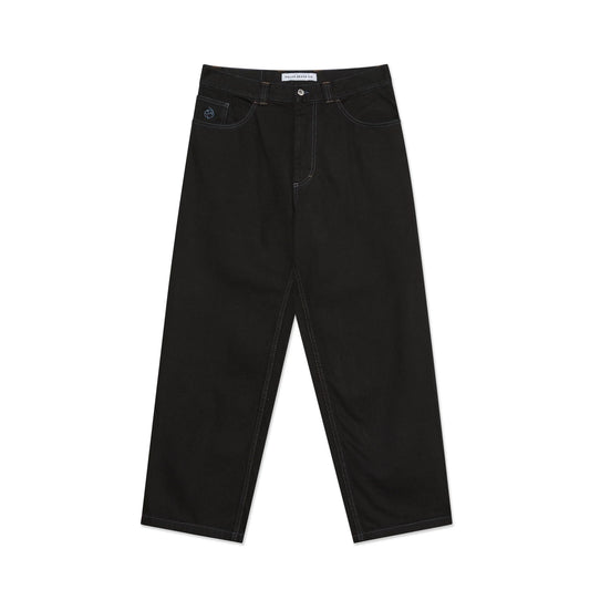 Big Boy Pants (Black/Blue Stitching)