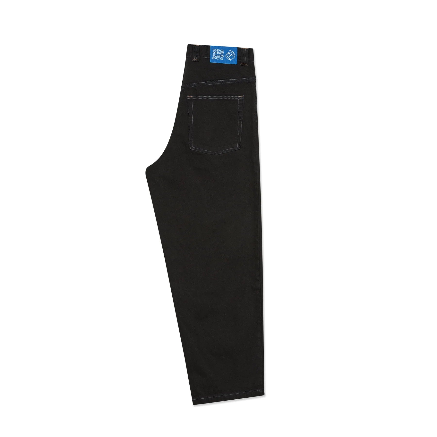 Big Boy Pants (Black/Blue Stitching)