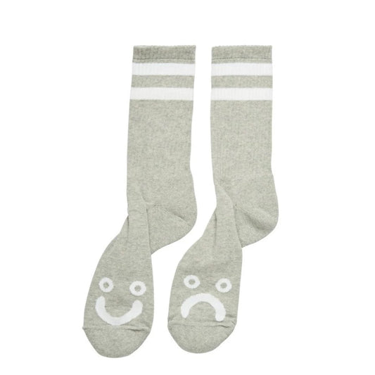 Polar Socks Happy Sad Heather Grey