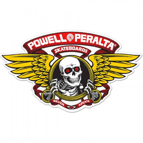 Powell Peralta Sticker Winged Ripper Red