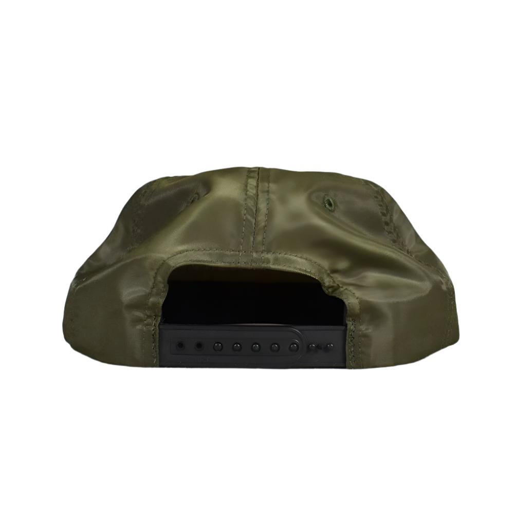 Quasi 6 Panel Hat Mental Olive back view