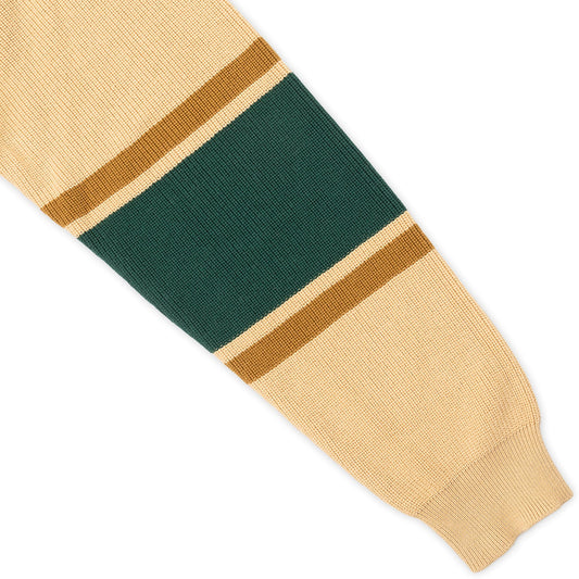 Organic Cotton Stripe Knit Sweater (Cream)
