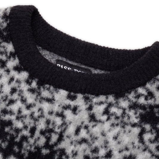 Cave~in Mohair Sweater (Black/Grey)
