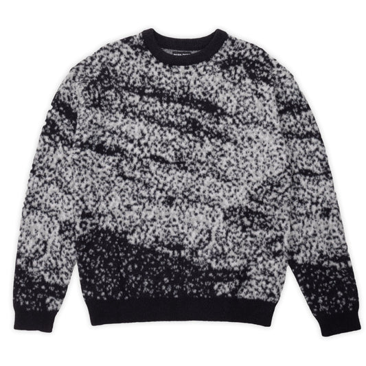 Cave~in Mohair Sweater (Black/Grey)