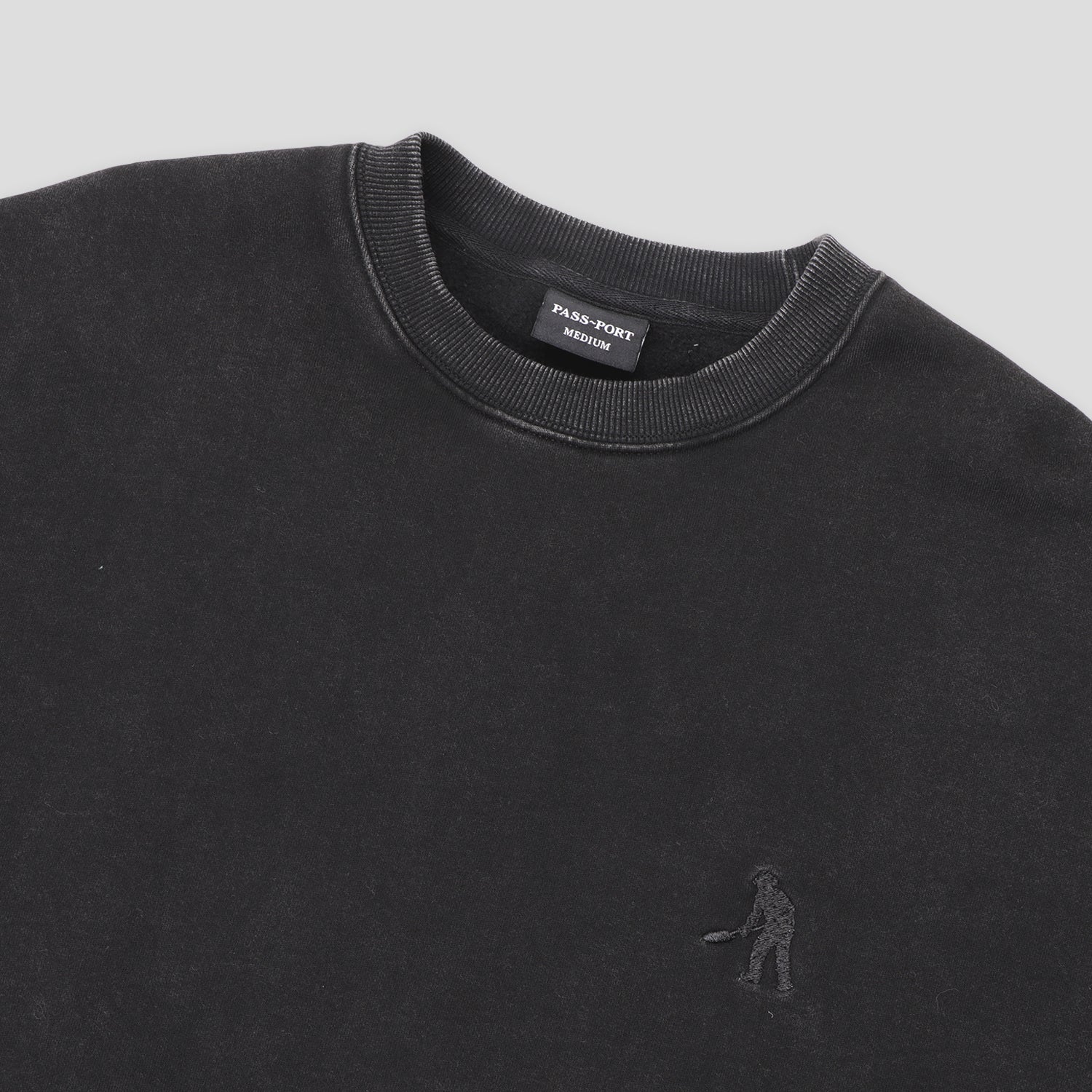 Solid Workers Sweater (Washed Black)