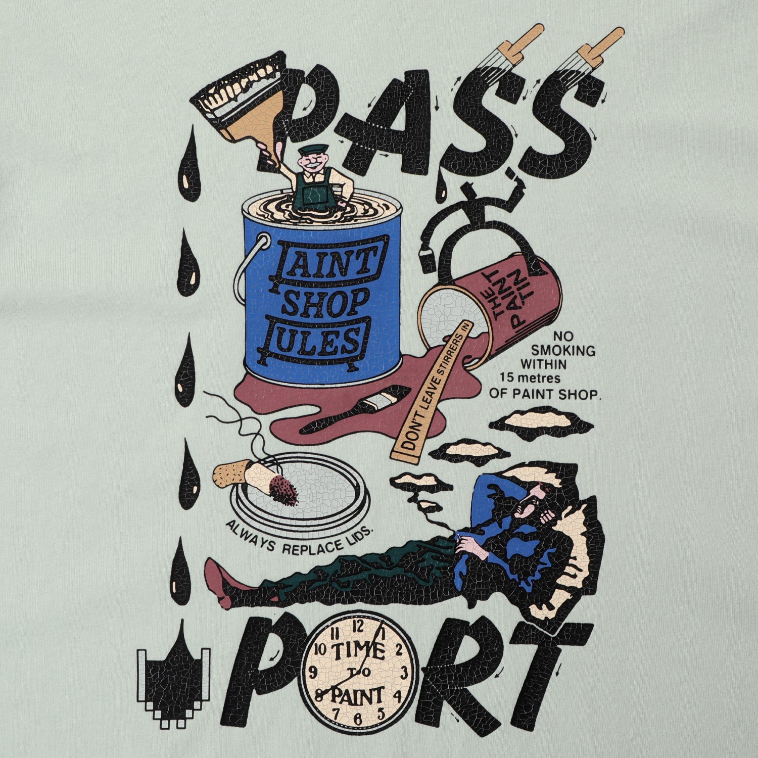 Shop Rules Tee (Harbour Grey)