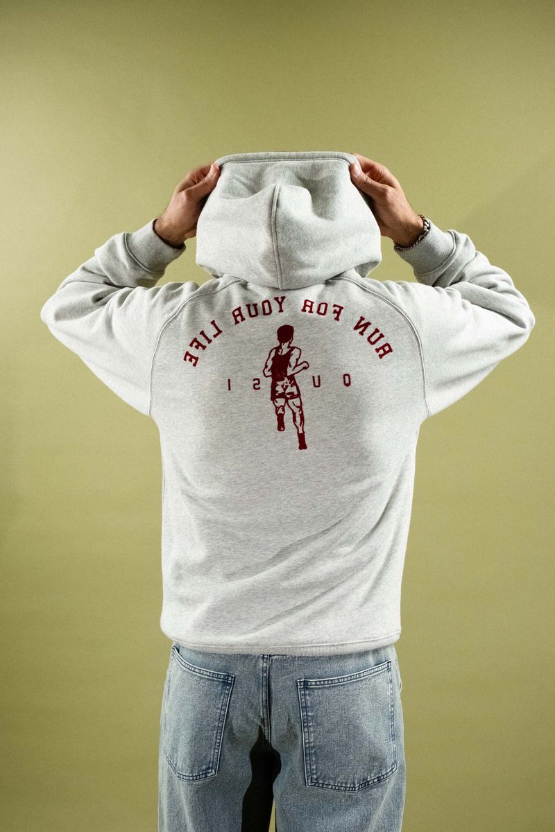Run Hoodie (Heather Grey)
