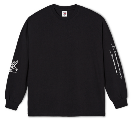 L/S Tee | Sad at Times (Black)