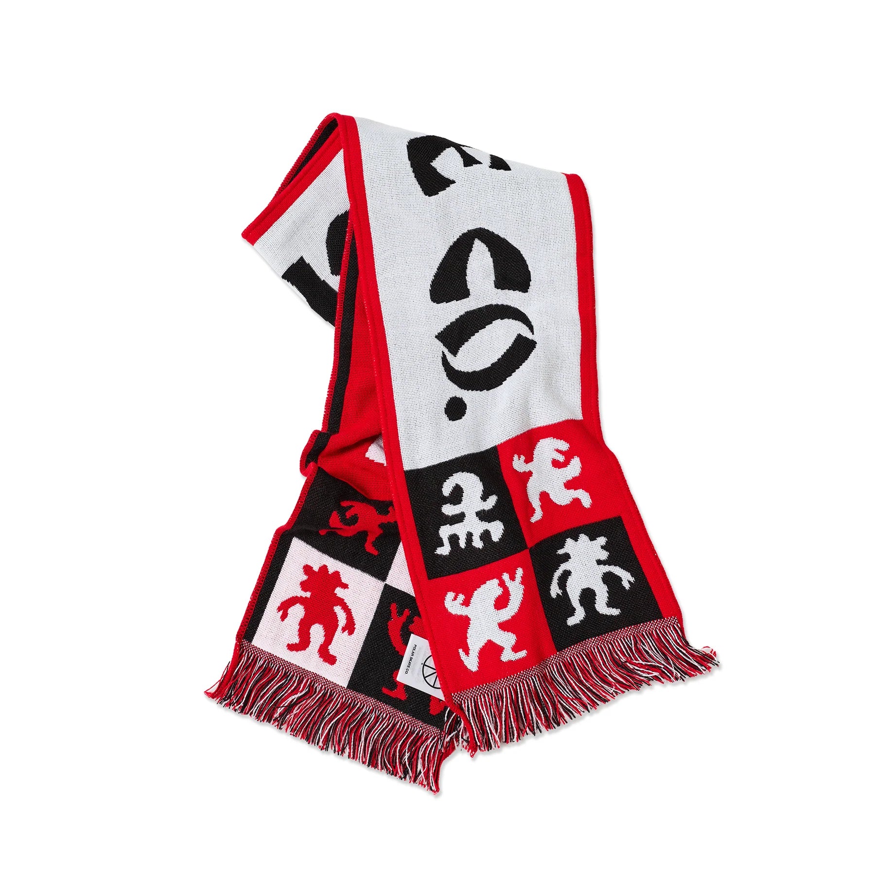 Football Scarf | Checkers (Red)