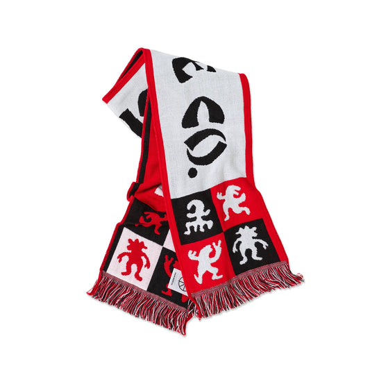 Football Scarf | Checkers (Red)