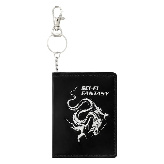 Sci-Fi Fantasy Wallet Dragon Black front view