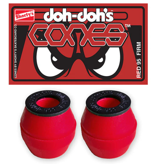 Shortys Bushings Doh Doh Cones Red Medium 95a