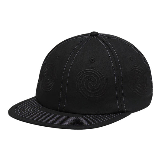 Skate Swirl Unstructured Hat (Black)