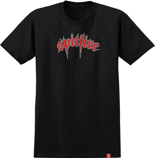 Spitfire T-Shirt Venom Black/Red/White front