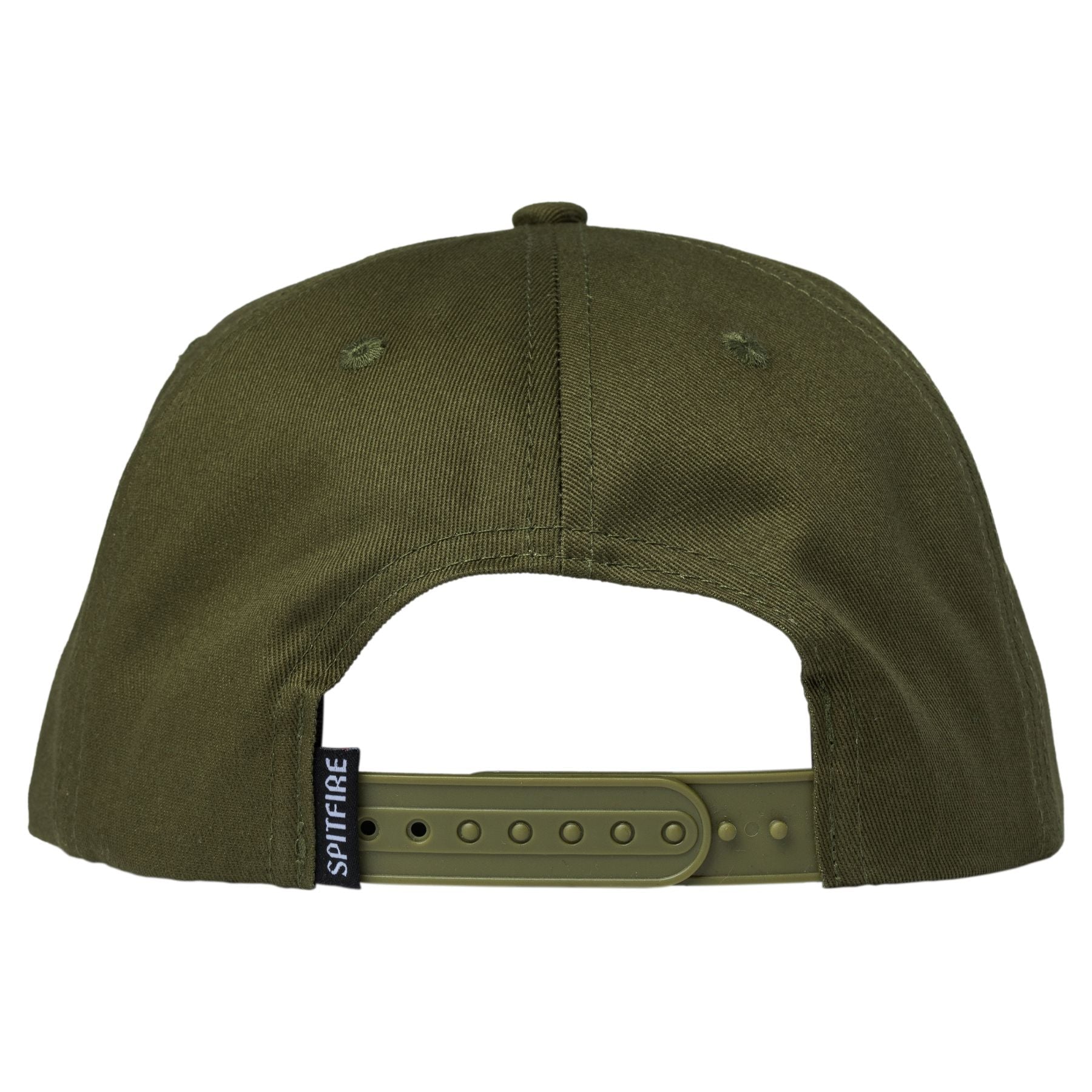 Spitfire Snapback Hat LTB Script Olive back view