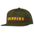 Load image into Gallery viewer, Spitfire Snapback Hat LTB Script Olive front view
