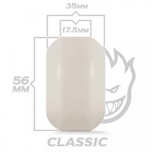 Spitfire Wheels F4 Classic Blue 56mm 99D dimension view