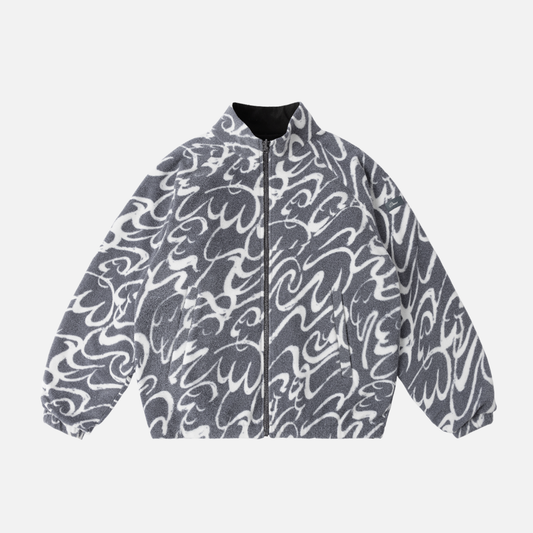 Reversible Chilling Fleece (Grey/Black)