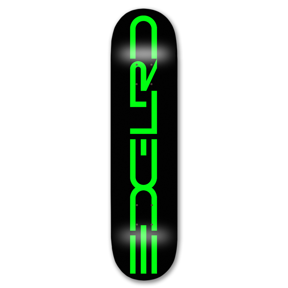 Tech Script - (Black/Green) Deck 8.25"