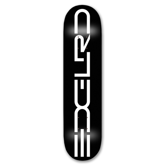 Tech Script - (Black/White) Deck 8.25"