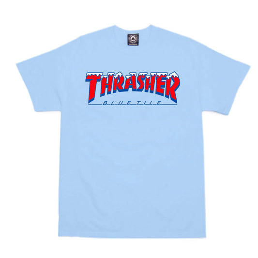 Thrasher X BTL Ice Code Tee (Chambray)