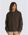 Load image into Gallery viewer, Vans Jacket McAvoy Insulated Station Turkish Coffee Brown on model
