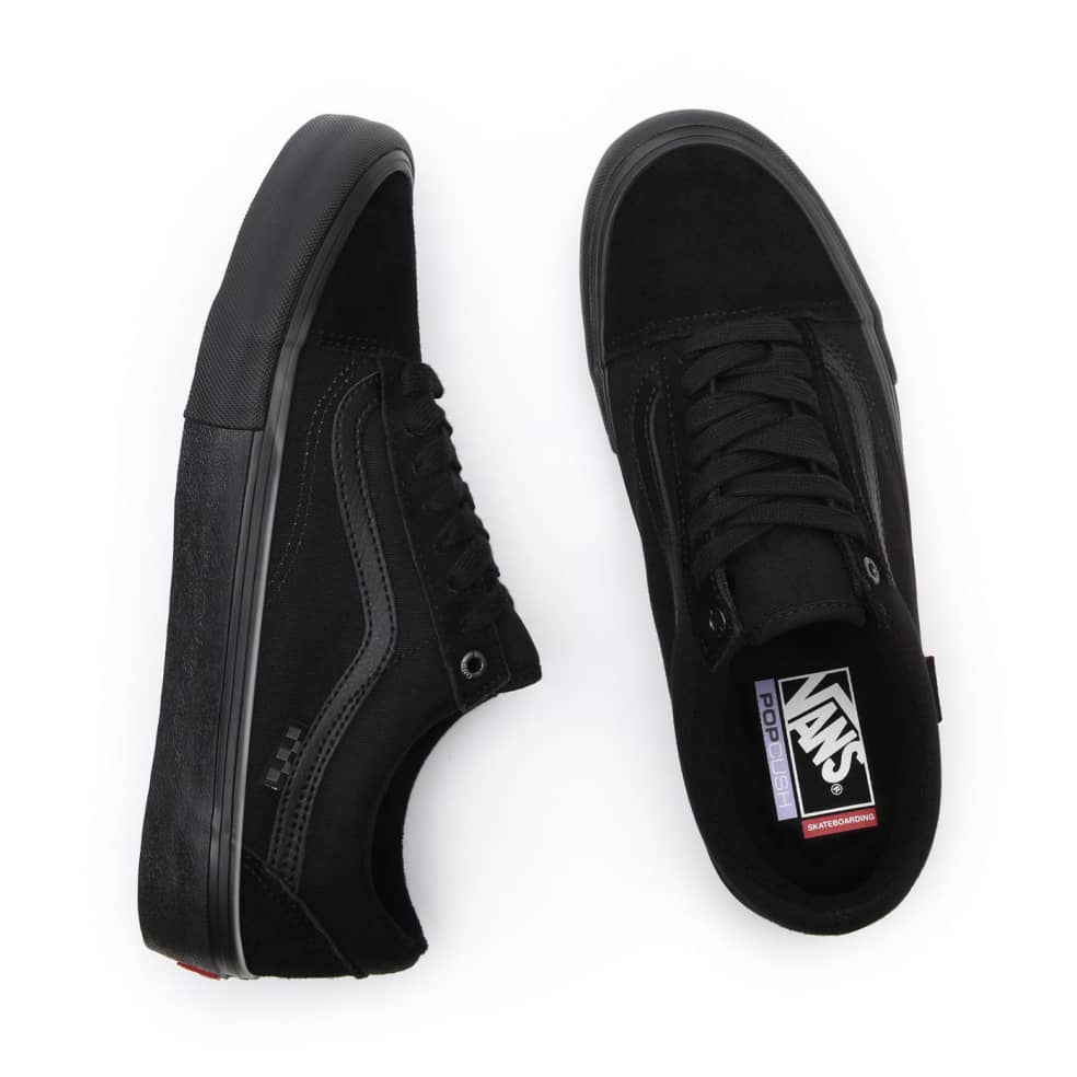 Vans Skate Old Skool Black/Black view from above 