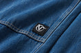Load image into Gallery viewer, Vans Denim Rowan Drill Chore Carpenter Loose Pant knee woven patch detail view
