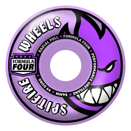 Roues complètes F4 Radial 54mm 99D (Violet)