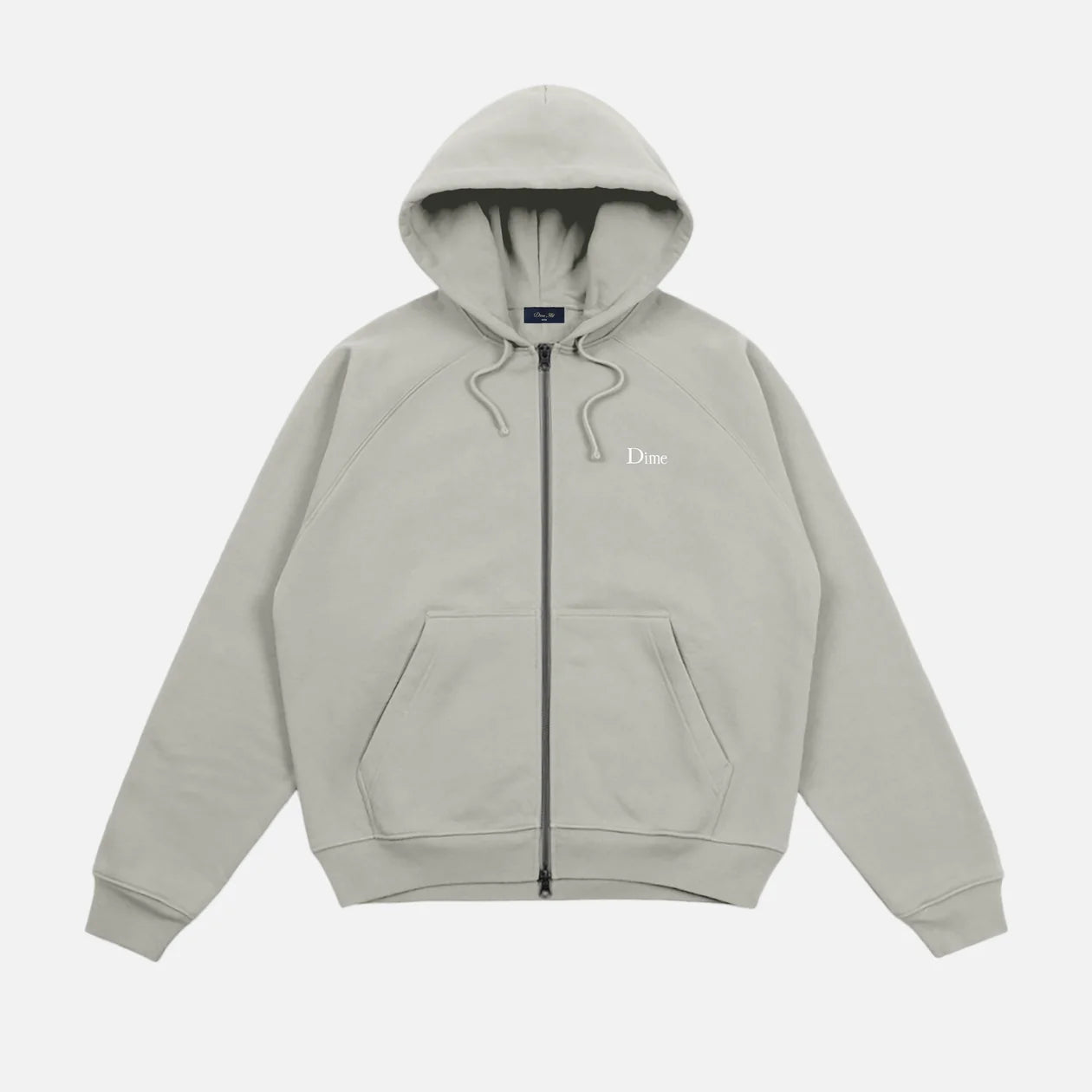 Classic Small Logo Zip Hoodie (Iron)