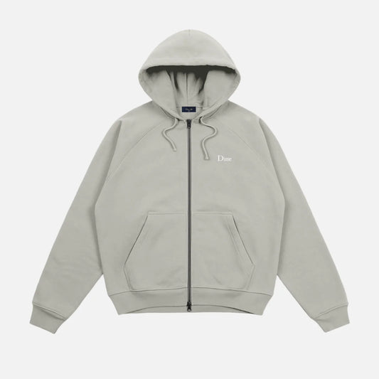 Classic Small Logo Zip Hoodie (Iron)