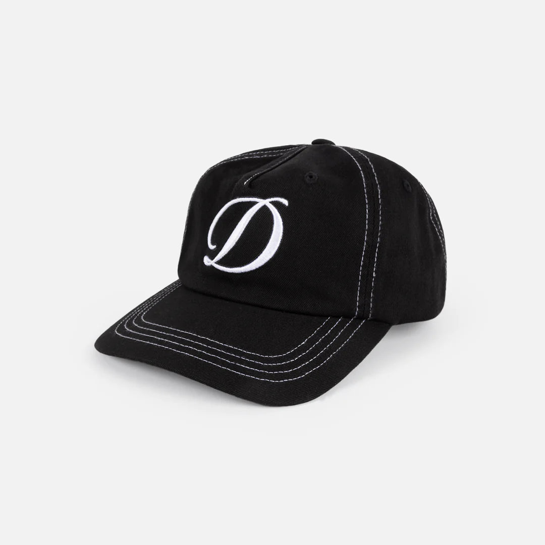 Cursive Denim Worker Cap (Black Washed)