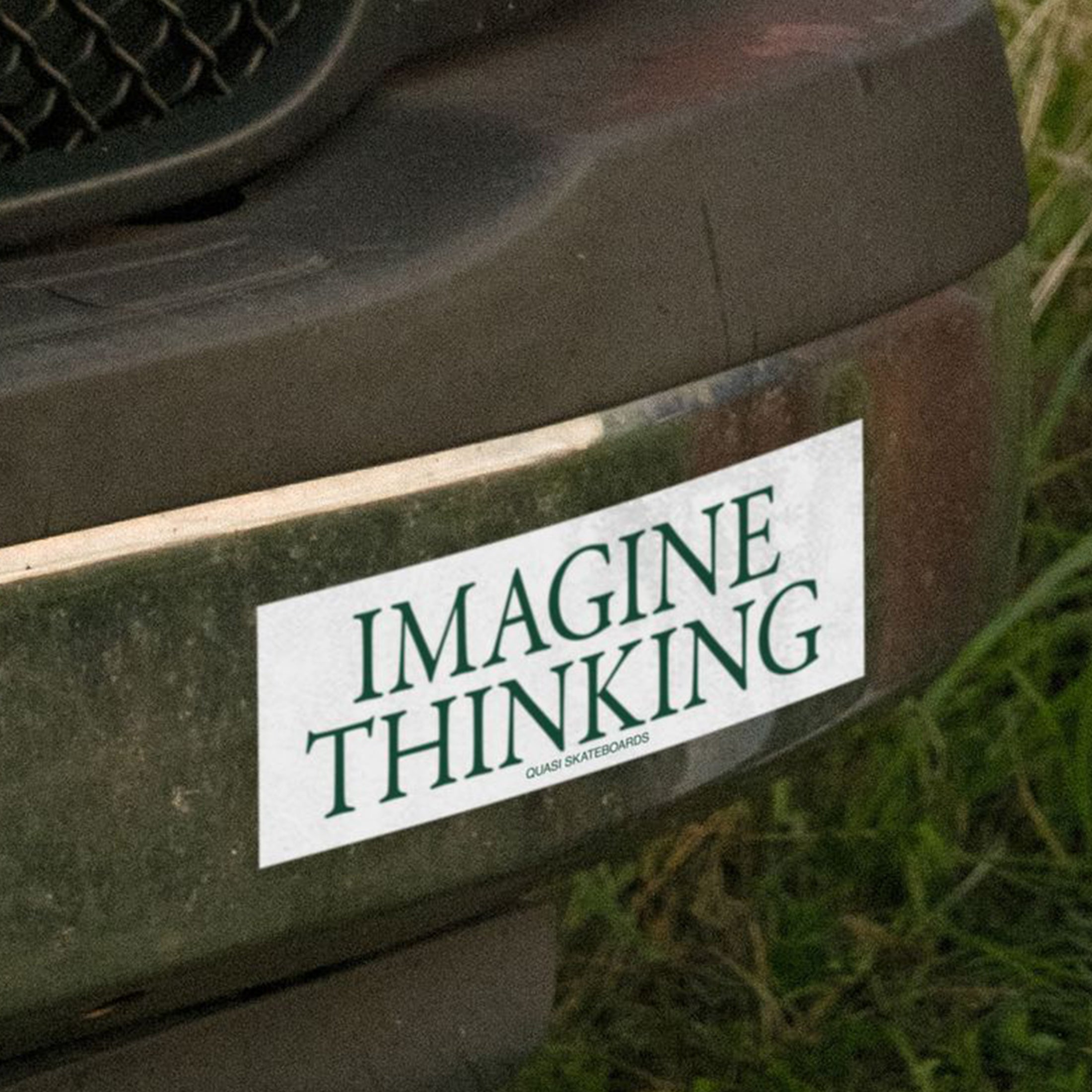Imagine Thinking Bumper Sticker