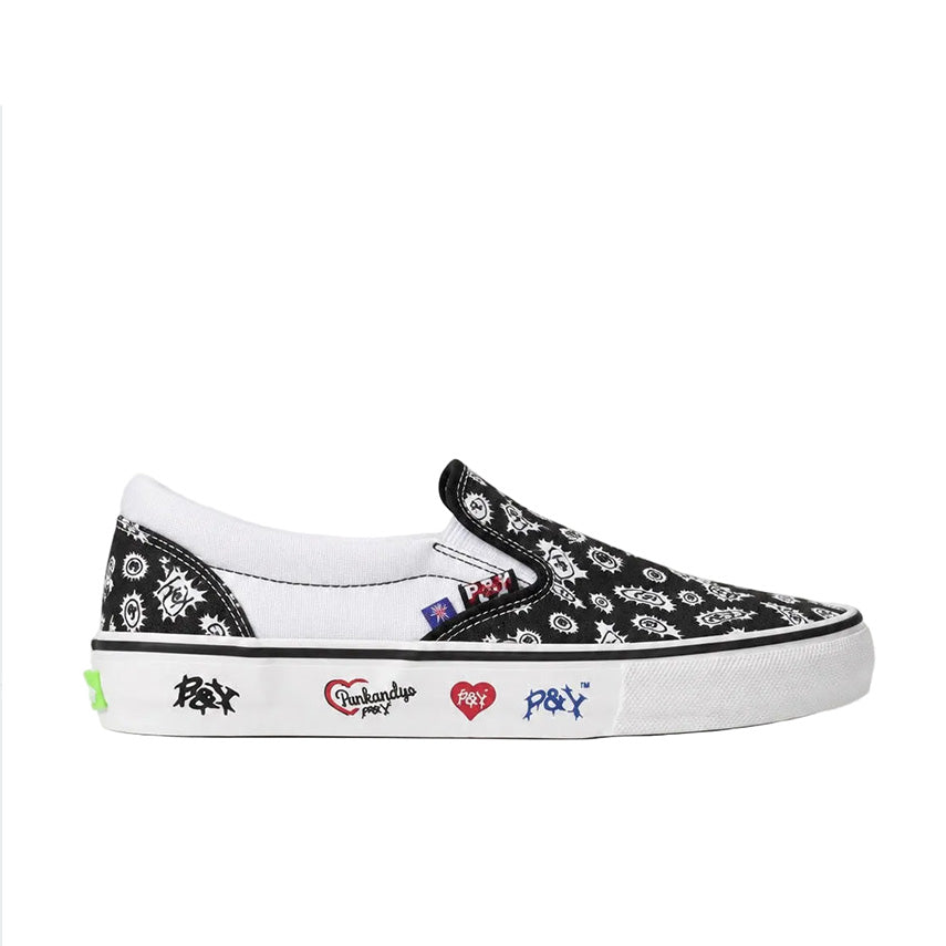 Skate Slip-On PUNKANDYO (Black/White)