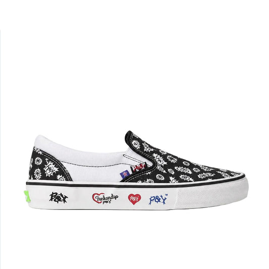 Skate Slip-On PUNKANDYO (Black/White)
