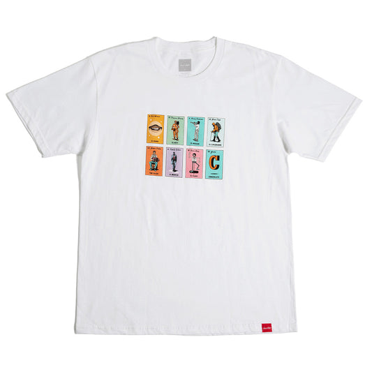 Loteria Card Spread T-Shirt (White)
