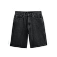 Charger l'image dans la visionneuse de la galerie, Check-5 Baggy Denim Shorts (Washed Black)
