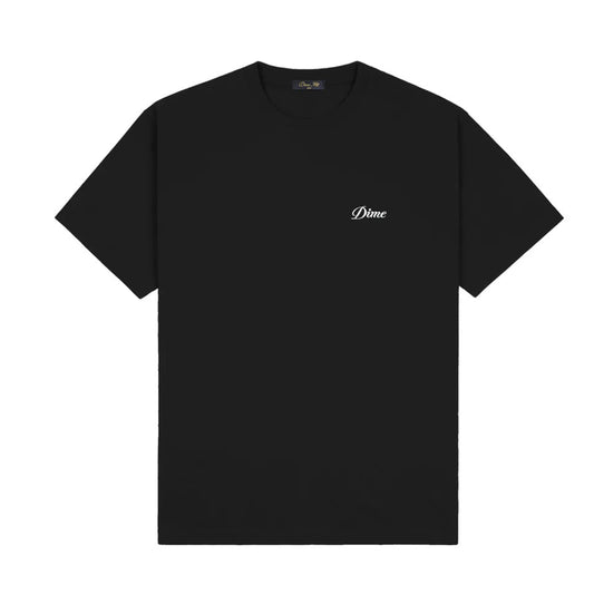 Cursive Small Logo T-Shirt (Black)