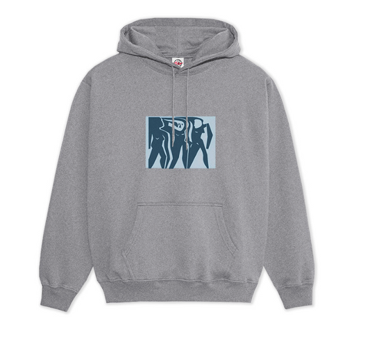 Dave Hoodie - Cut Outs (Heather Grey)
