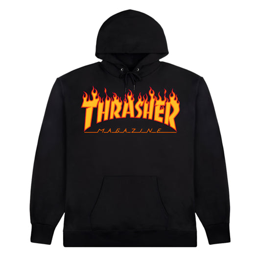 Flame Logo Hoodie (Black)