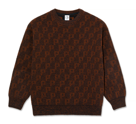 George Sweater | P Pattern (Navy Orange)