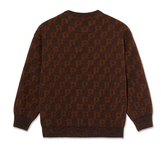 George Sweater | P Pattern (Navy Orange)