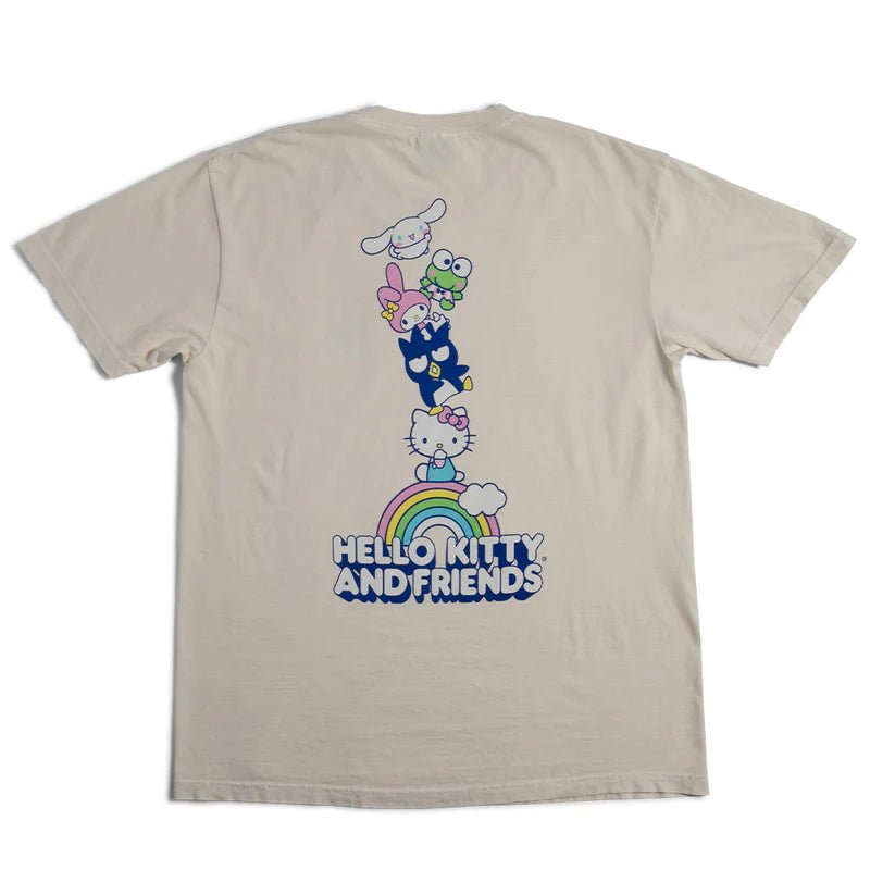 Rainbow Stacked Tee (Cream)