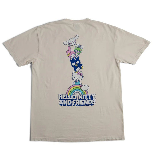Rainbow Stacked Tee (Cream)
