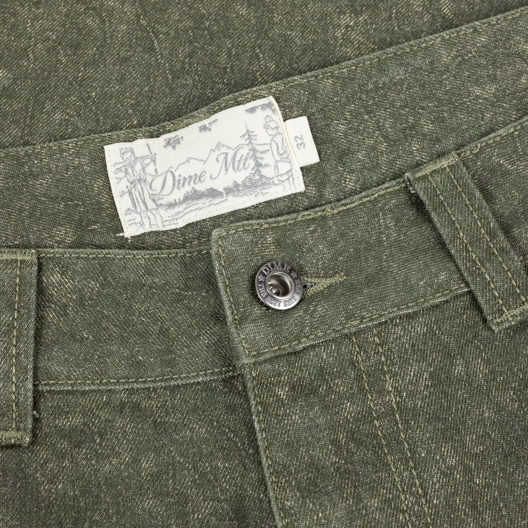Classic Denim Shorts (Electric Green)