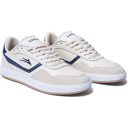 Lakai Terrace Cream/Navy Suede pair view